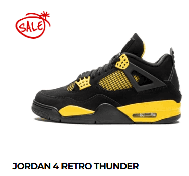 Jordan 4 sárga-fekete köntösben