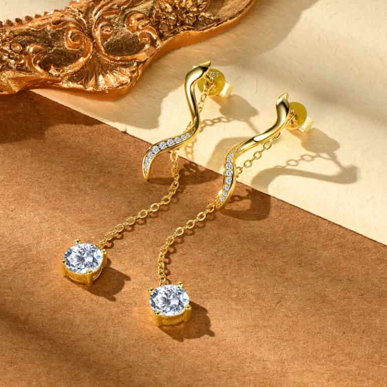 aranyozott fülbevalók